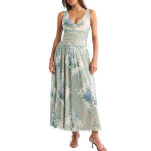 abercrombie & fitch, Abercrombie & Fitch The A&F Convertible Mesh Maxi Dress