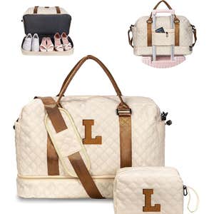 Gifts for Women Birthday Unique-Personalized Initial Duffle Bag