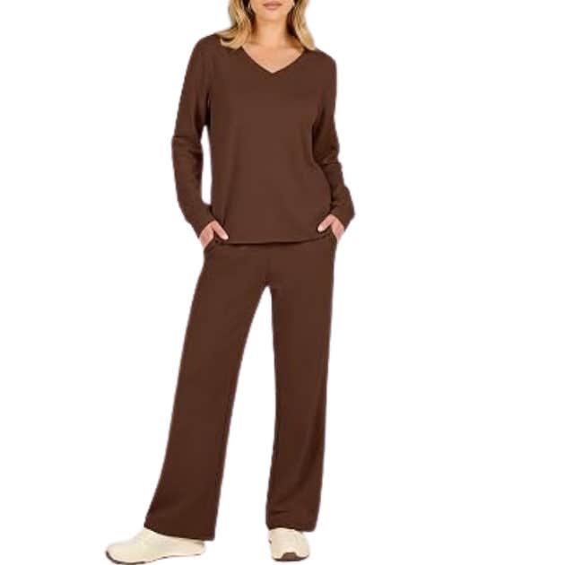 amazon, ANRABESS Two Piece Fall Lounge Set