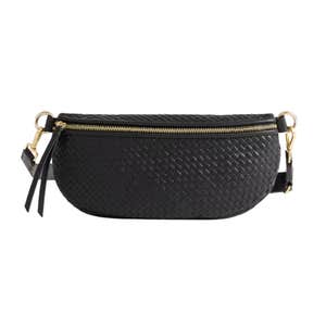 Quince Italian Leather Handwoven Sling Bag