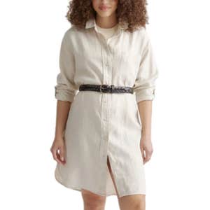 Quince 100% European Linen Shirt Dress