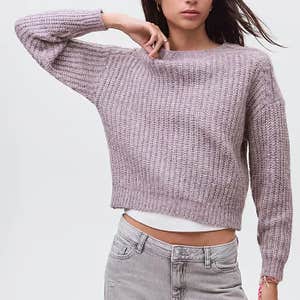 Mango Chunk Knit Sweater