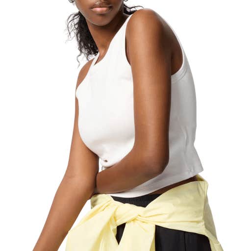uniqlo, Uniqlo Ribbed Cropped Bra Top