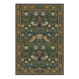 Ruggable Strawberry Thief Indigo Rug