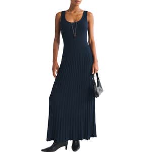 abercrombie & fitch, Abercrombie & Fitch Pleated Maxi Sweater Dress