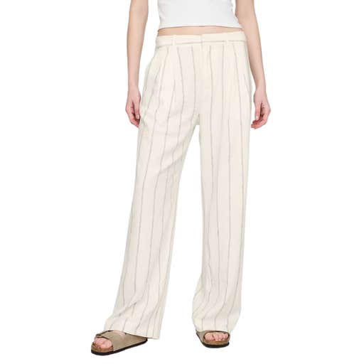 gap, Gap 365 High Rise Linen-Blend Trousers