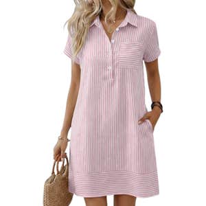 amazon, ANRABESS Womens Summer Shirt Dresses