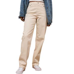 american eagle, American Eagle AE Stretch Super High-Waisted Baggy Straight Jean