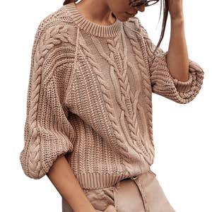 Free People Frankie Cable Sweater
