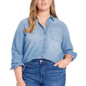 Old Navy Classic Button-Down Jean Shirt