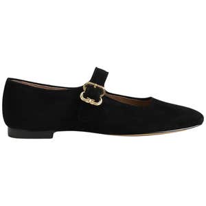 sam edelman, Sam Edelman Michaela Mary Jane Flat in Black Suede