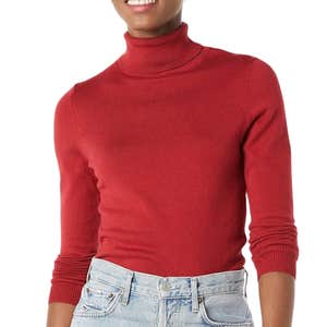 amazon, Amazon Essentials Women's Classic-Fit Lightweight Long-Sleeve Turtleneck Sweater