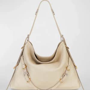 Givenchy Voyou Medium Shoulder Bag in Tumbled Leather