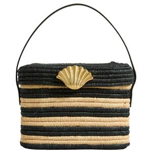 tuckernuck, Poolside Zebra Stripe Beach Club Tote