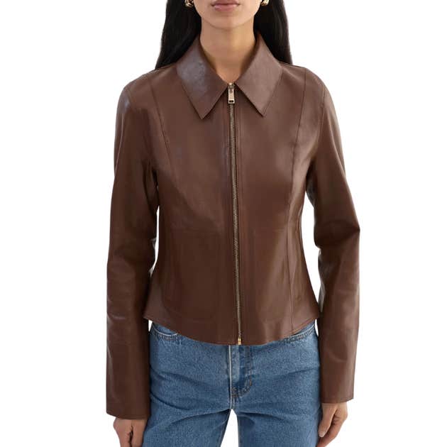 LAMARQUE Clarie Reversible Leather Jacket
