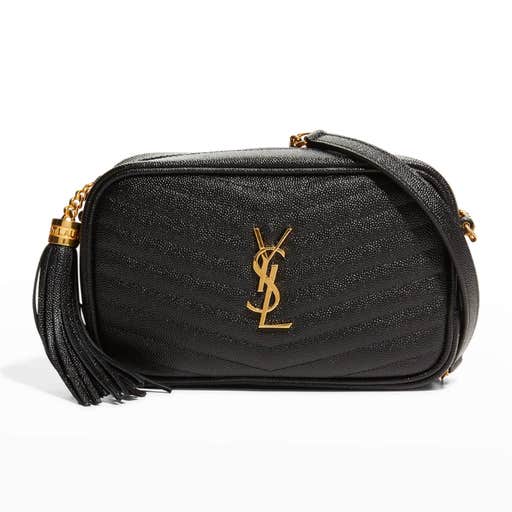 neimanmarcus, Saint Laurent Mini Lou Quilted Leather Camera Bag