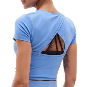 athleta, Athleta Transcend Open Back Tee