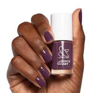 Olive and June Plum Quick Dry Polish