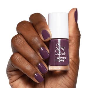 Olive and June Plum Quick Dry Polish