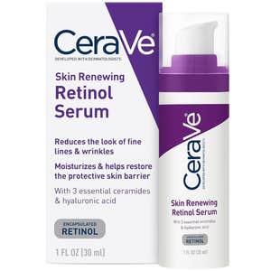 amazon, CeraVe Retinol Serum for Face with Niacinamide & Hyaluronic Acid