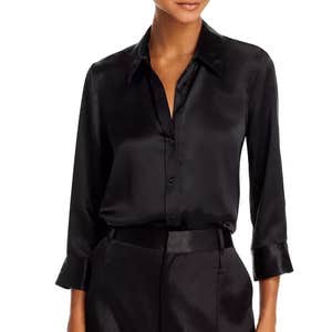 L'AGENCE Dani Silk Charmeuse Blouse