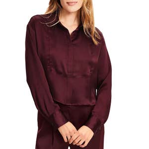 Loft Satin Modern Bib Shirt