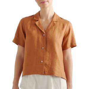 Quince 100% European Linen Short Sleeve Shirt