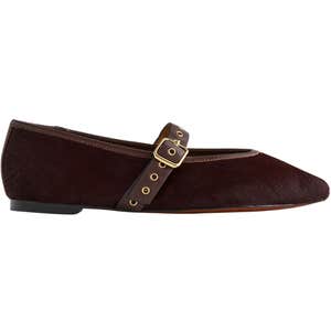 Madewell The Remy Calf Hair Mary Jane Flat