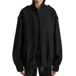 Khaite Sigi Wool & Silk Bomber Jacket
