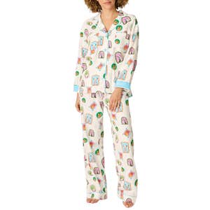 P.J. Salvage Long Sleeve Cotton Flannel Pajama Set