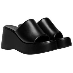 charles & keith, Charles & Keith Wide-Strap Platform Wedges