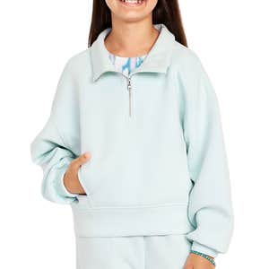 Old Navy Half-Zip Bounce Fleece Pullover Sweatshirt