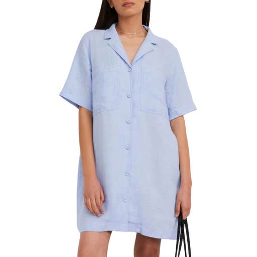 everlane, Everlane The Linen Workwear Dress