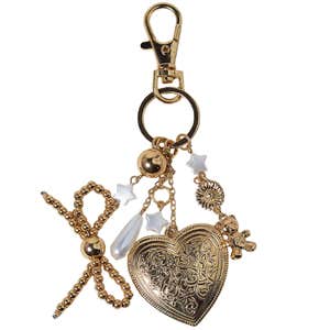 Silence + Noise Bow Charm Dangle Keychain