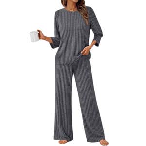 amazon, LILLUSORY 2 Piece Matching Pajamas Lounge Set