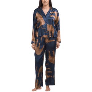 Linea Donatella 2pc Colter Big Cat Pajama Set