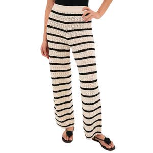 Hyacinth House Black & Tan Stripe Portimao Pants