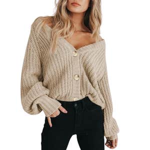 Amazon; PRETTYGARDEN Chunky Knit Cardigan