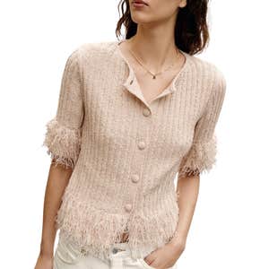 zara, ZARA Fringed Cardigan