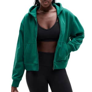 Athleta Forever Fleece Full Zip Sweatshirt