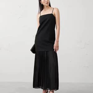 Banana Republic Factory Contrast Drop-Waist Maxi Dress