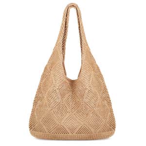 COOKOOKY Crochet Beach Tote Bag