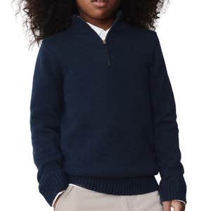 quince, Quince Boys 100% Organic Cotton Quarter-Zip Sweater