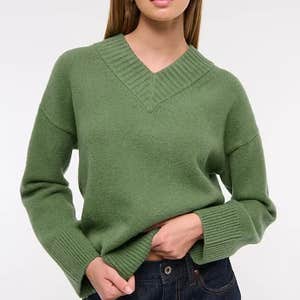 High V-Neck Sweater