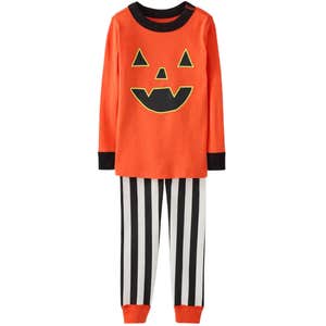 Hanna Andersson Kids Halloween Glow-in-the-Dark Long John Pajama Set