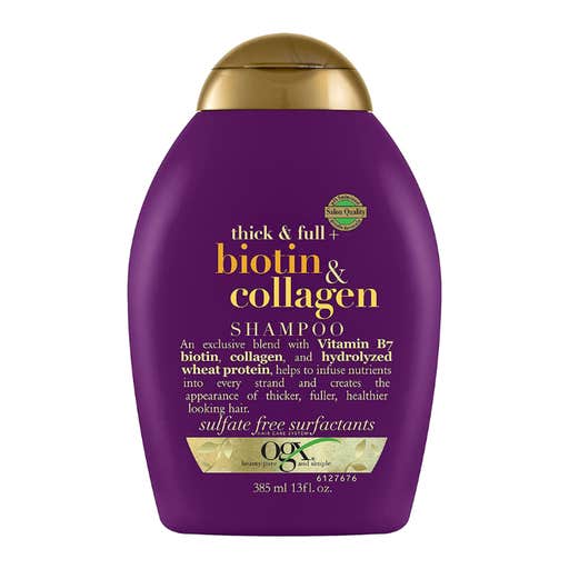 amazon, OGX Thick & Full + Biotin & Collagen Shampoo