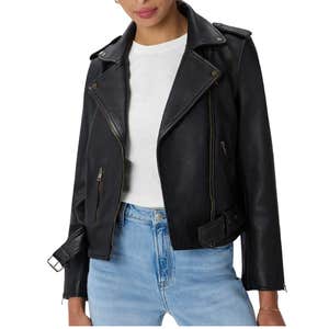 quince, Quince 100% Leather Motorcycle Jacket
