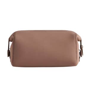 quince all-day neoprene toiletry bag espresso