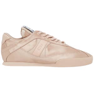 neiman marcus, Neiman Marcus Chloe Kick Low-Top Satin Sneakers in Ballet