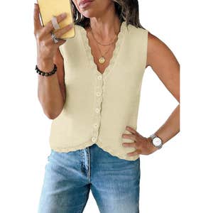 Anbech Women’s Sleeveless Sweater Vest